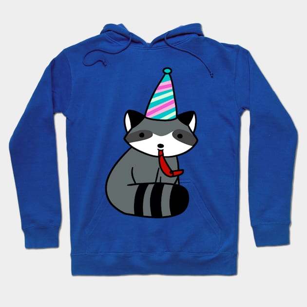 Birthday Raccoon Hoodie by saradaboru